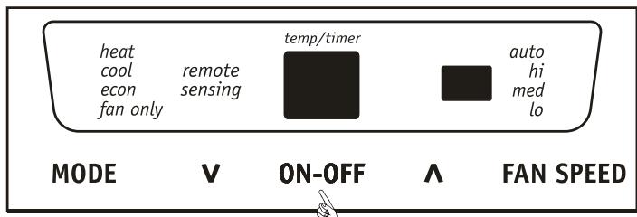 FRIGIDAIRE FRA12EZU2 - POUR METTRE EN MARCHE L'APPAREIL : - 1