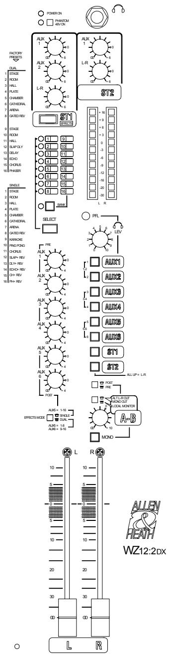ALLEN & HEATH ALLEN & HEATH WZ122DX - Selection du type d'effet via MIDI - 4