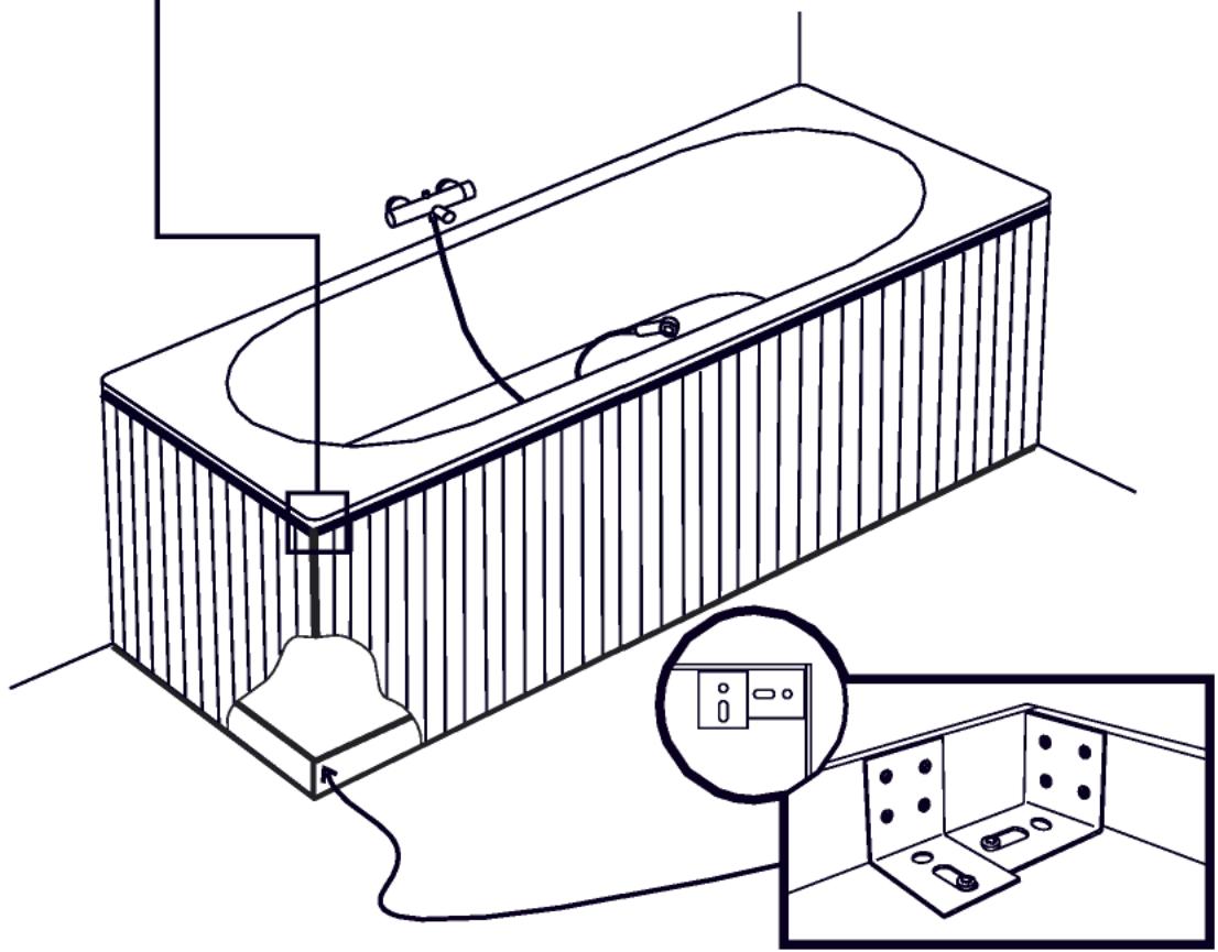 LAZER TABLIER DE BAIGNOIRE TECK - °Traitement de l'angle - 4