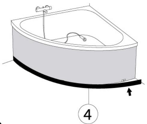 LAZER TABLIER DECOR - ajuster et coller la plinthe en partie basse - 1