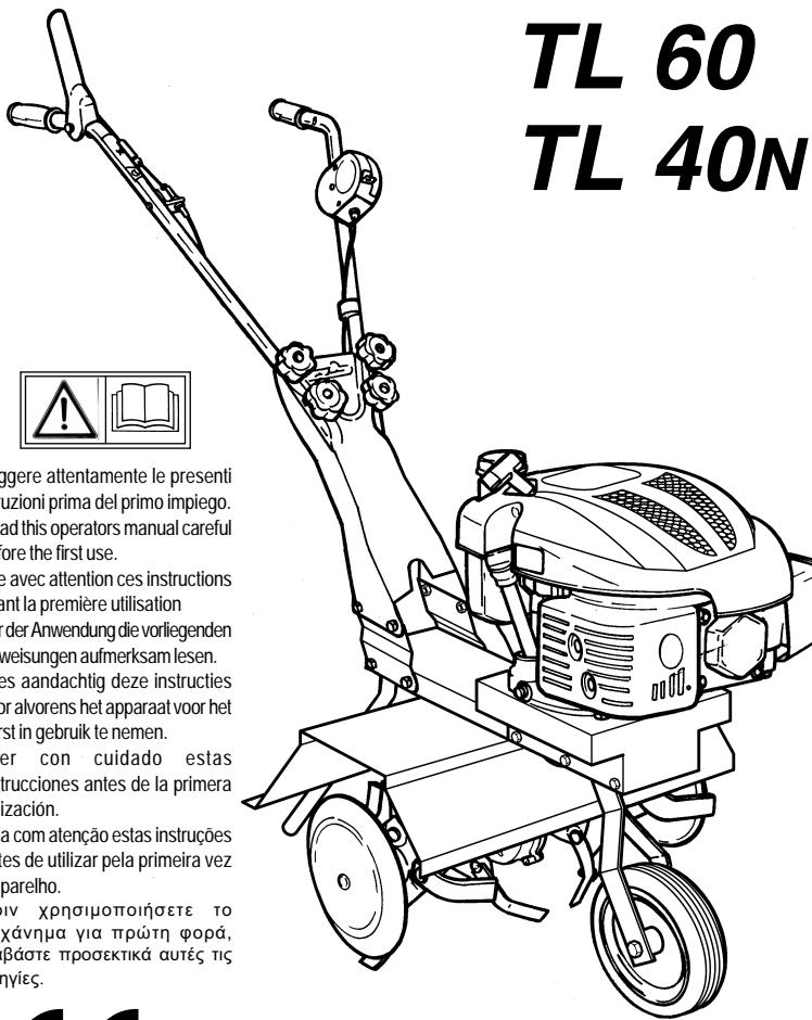 VERCIEL TL 60 - MOTOZAPPA - MOTOR HOEMOTOBINEUSE - MOTORHACKEHAKFREES - MOTOAZADAMOTOENXADA - MOTOZKANTIKO - 1