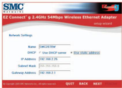 SMC 2870W - Bruge EZ Installation Wizard - 6