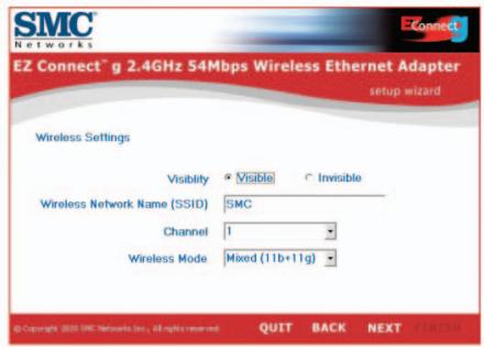 SMC 2870W - Verwendung des EZ Installationsassistenten - 9