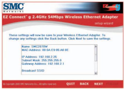 SMC 2870W - Bruge EZ Installation Wizard - 12