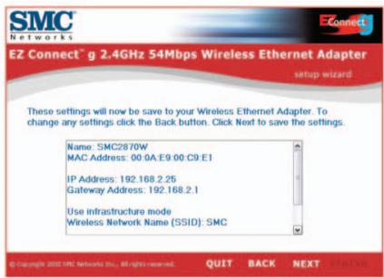 SMC 2870W - Uso del asistente de instalacion EZ - 8