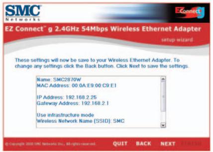 SMC 2870W - Verwendung des EZ Installationsassistenten - 8