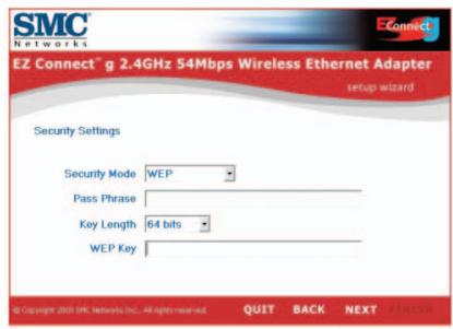 SMC 2870W - Utilisation de l'assistant EZ installation wizard - 7