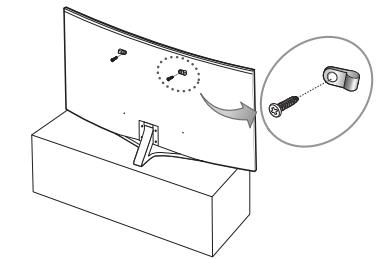 SAMSUNG UE49MU6505, UE55MU6505, UE65MU6505 - Verwenden des Kippschutzes - 1