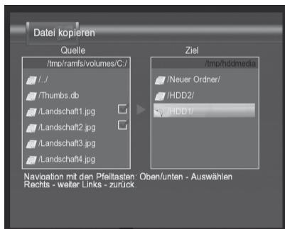 AUVISIO PX-3131 - - Etape 4: Sélection dossier cible - 1