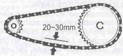 HYOSUNG 125 AQUILA 1CLASSIC - REGLAGE DE LA CHAIN - 2