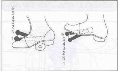 HYOSUNG 125 AQUILA 1CLASSIC - LEVIER CHANGESMENT DE VITESSE - 2