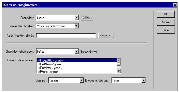 MACROMEDIA DREAMWEAVER MX - Création d'une page d'insertion - 1