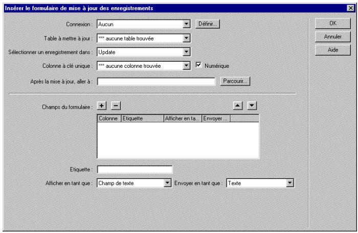 MACROMEDIA DREAMWEAVER MX - Achèvement de la page de mise à jour en une seule opération - 1