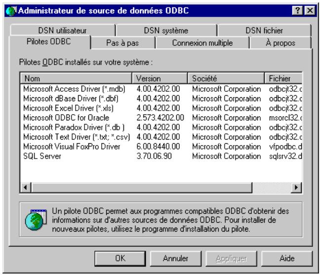 MACROMEDIA DREAMWEAVER MX - Pilote de base de données - 1