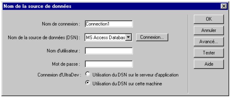 MACROMEDIA DREAMWEAVER MX - Création d'une connexion à une base de données : utilisateurs coldfusion - 1