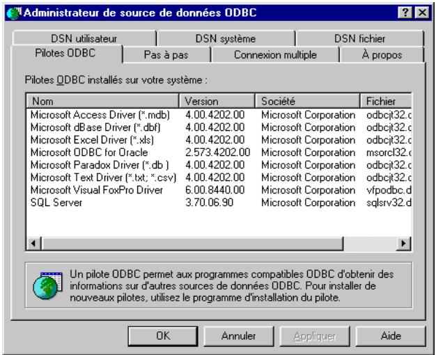 MACROMEDIA DREAMWEAVER MX - Pilote de base de données - 1
