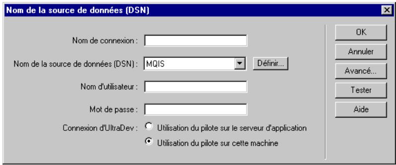 MACROMEDIA DREAMWEAVER MX - Pour créer une connexion DSN si votre serveur d'application est exécuté localement (utilisateurs de windows uniquement): - 1