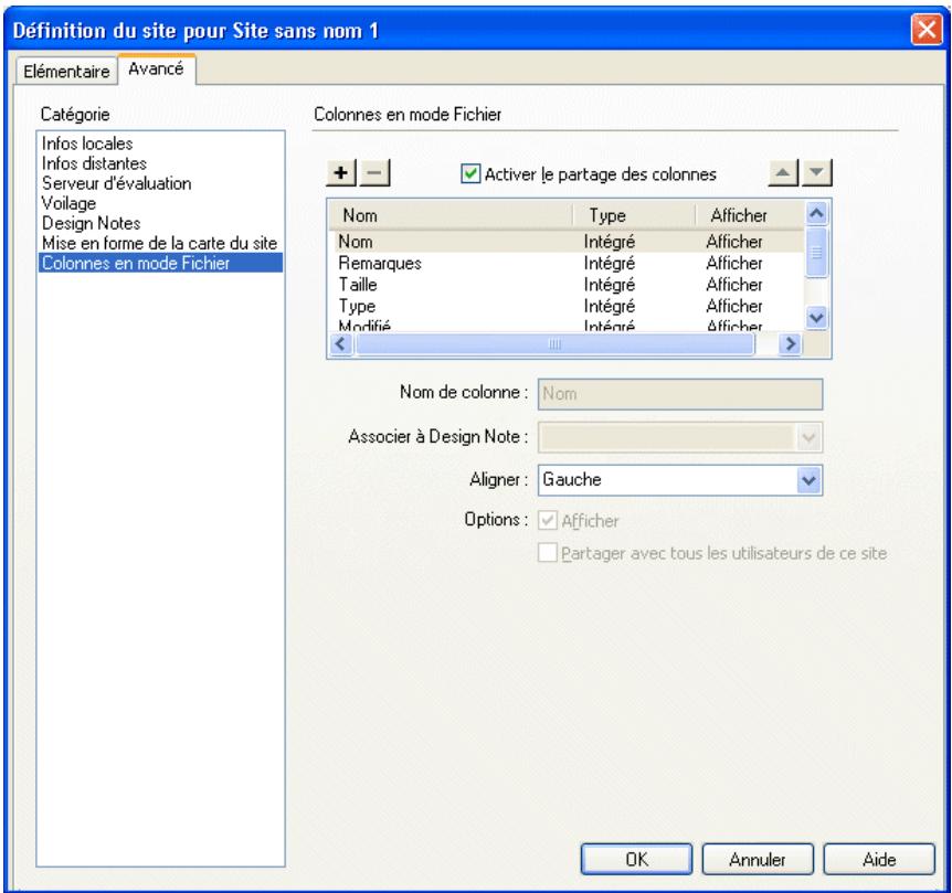 MACROMEDIA DREAMWEAVER MX 6 - Pour ajouter, supprimer ou modifier des colonnes : - 1