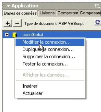 MACROMEDIA DREAMWEAVER MX 6 - Pourmettreàjouruneconnexion: - 1
