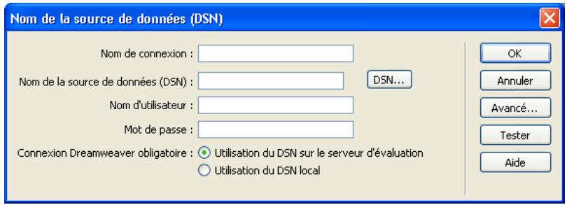 MACROMEDIA DREAMWEAVER MX 6 - Création d'une connexion en utilisant un DSN local - 1