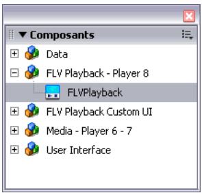 MACROMEDIA STUDIO 8-DCOUVERTE DE STUDIO 8 - Pour ajouter un composant multimédia : - 1