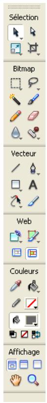 MACROMEDIA STUDIO 8-DCOUVERTE DE STUDIO 8 - Utilisation du panneau outils - 1
