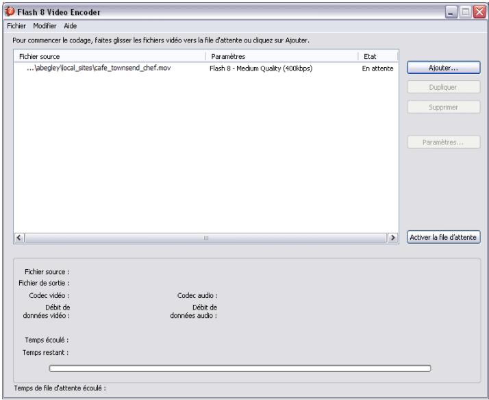 MACROMEDIA STUDIO 8-DCOUVERTE DE STUDIO 8 - Pour convertir le fichier vidéo : - 1