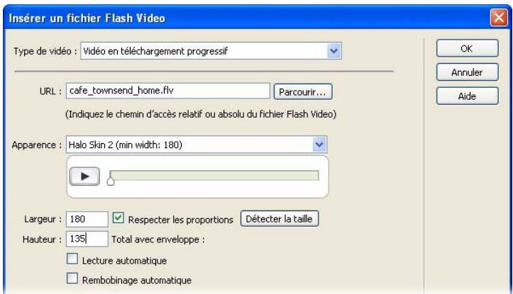 MACROMEDIA STUDIO 8-DCOUVERTE DE STUDIO 8 - Insérez une vidéo flash - 3