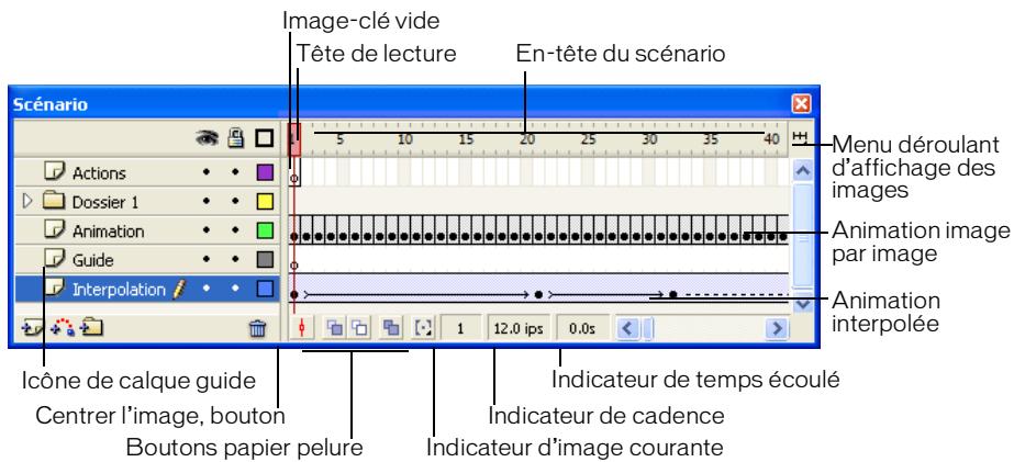 MACROMEDIA STUDIO 8-DCOUVERTE DE STUDIO 8 - Utilisation du scénario - 1
