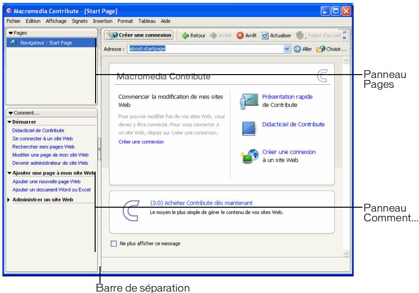 MACROMEDIA STUDIO 8-DCOUVERTE DE STUDIO 8 - Panneau de navigation de contribute - 1