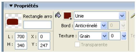MACROMEDIA STUDIO 8-DCOUVERTE DE STUDIO 8 - Création et modification d'un rectangle arrondi - 3