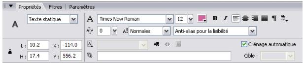 MACROMEDIA STUDIO 8-DCOUVERTE DE STUDIO 8 - Utilisation des panneaux et de l'inspecteur des propriétés - 1