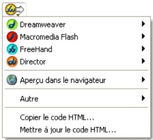 MACROMEDIA STUDIO MX 2004-A LA DCOUVERTE DE STUDIO MX - Bouton exportation rapide - 1