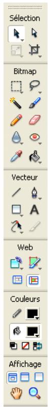 MACROMEDIA STUDIO MX 2004-A LA DCOUVERTE DE STUDIO MX - Utilisation du panneau outils - 1