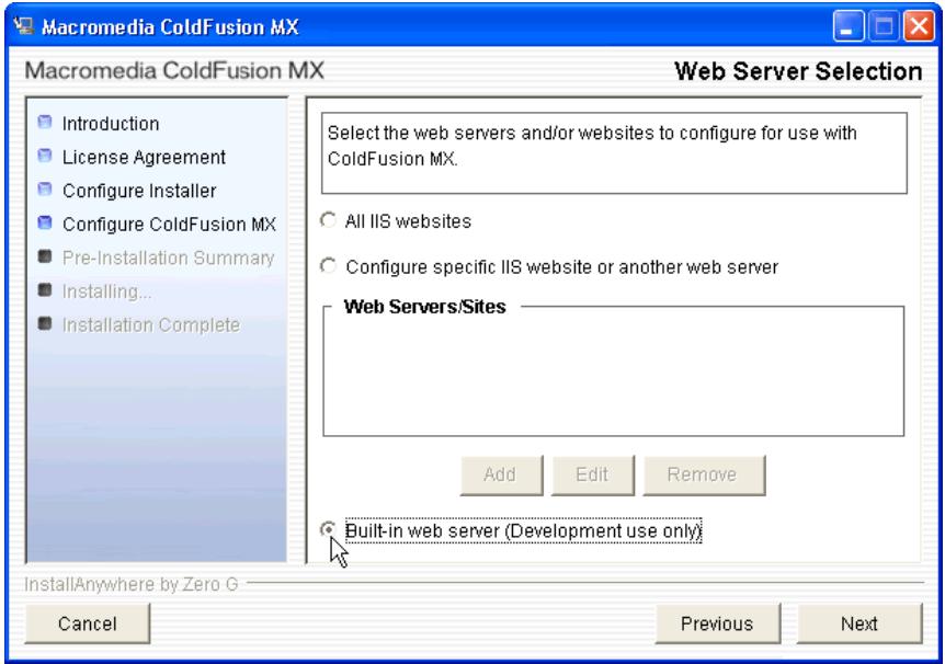 MACROMEDIA STUDIO MX 2004-A LA DCOUVERTE DE STUDIO MX - Installation de ColdFusion MX - 1