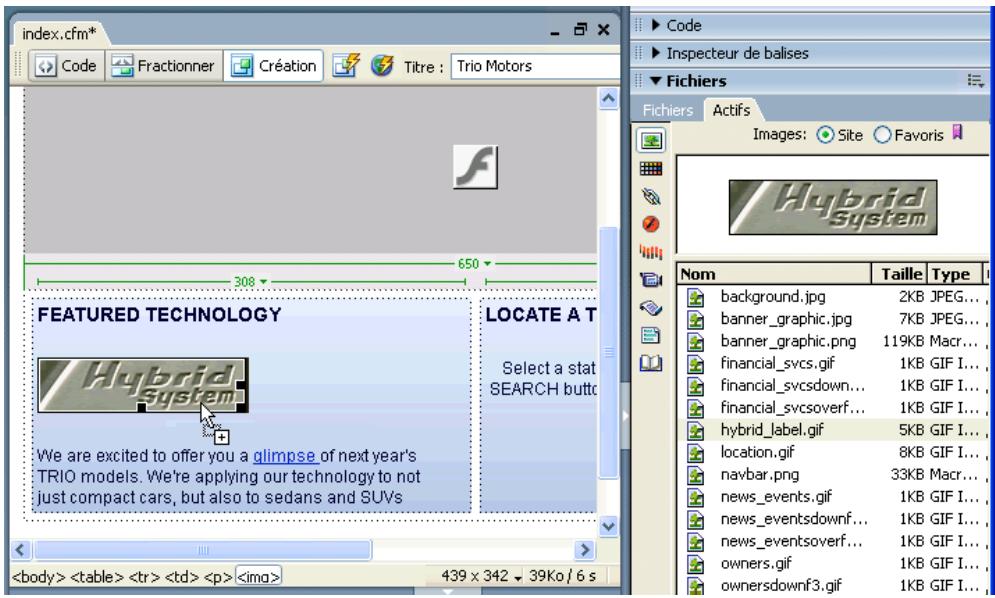 MACROMEDIA STUDIO MX 2004-A LA DCOUVERTE DE STUDIO MX - Assemblage d'actifs dans dreamweaver - 1