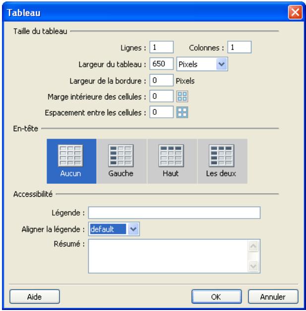 MACROMEDIA STUDIO MX 2004-A LA DCOUVERTE DE STUDIO MX - Insertion de tableaux - 1