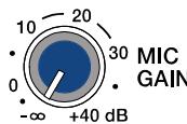 DYNACORD D 11 A - CONTROLE DU NIVEAU MICROPHONE (MIC GAIN) - 1