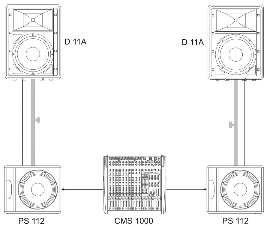 DYNACORD D 11 A - Setup Example - 2