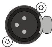 DYNACORD D 11 A - CONNECTEUR D'ENTREE POUR LE SIGNAL AUDIO NIVEAU MICROPHONE (MIC IN) - 1