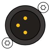 DYNACORD D 11 A - OUTPUT CONNECTOR (MASTER OUT) - 1