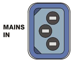 DYNACORD D 11 A - PRESE SECTEUR VERROULLABLE (MAINS IN) - 1