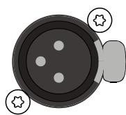 DYNACORD D 11 A - INPUT CONNECTOR FOR MICROPHONE AUDIO SIGNAL (MIC IN) - 1