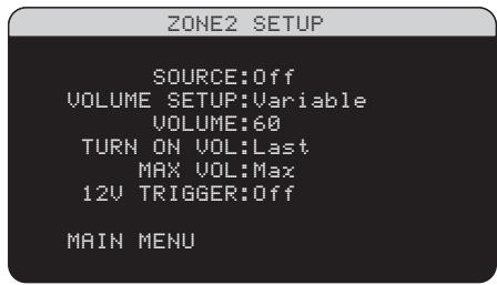 ROTEL RSX-1057 - Configuration de la zone 2 - 1