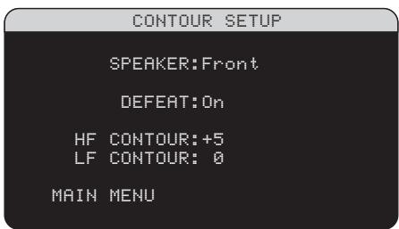 ROTEL RSX-1067 - Réglage du contour - 1