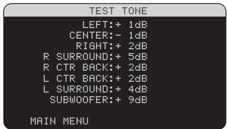 ROTEL RSX-1067 - Signal de test (test tone) - 1