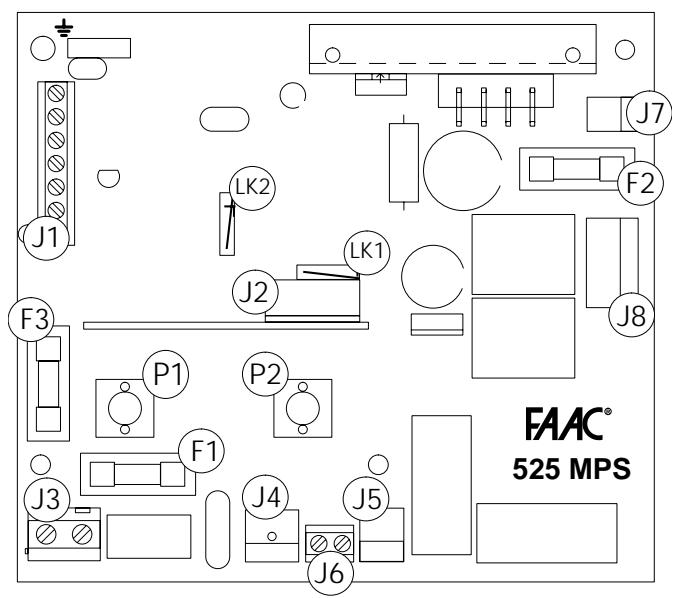 FAAC AUTOMATION 530 - Composants carte 525 MPS - 1