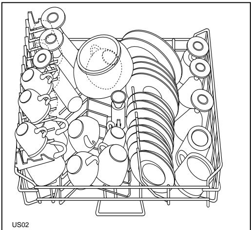 CASTOR CDW41 - Utilisation du panier supérieur - 2