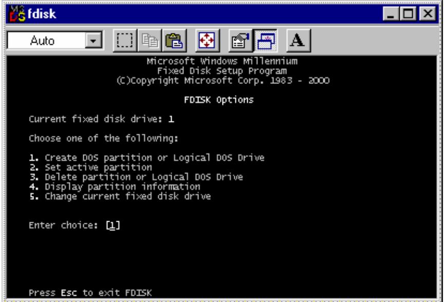 TVIX M-4000S - Faire une partition et formater le disque dur sous windows 98 se / me - 2