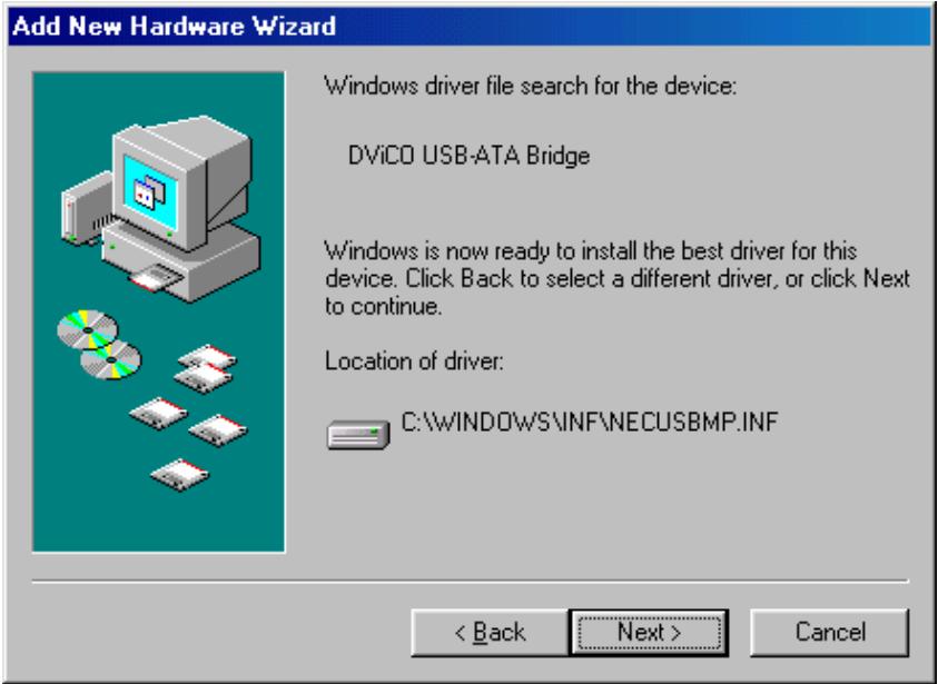 TVIX M-4000S - Installation d'un gestionnaire windows 98SE - 6